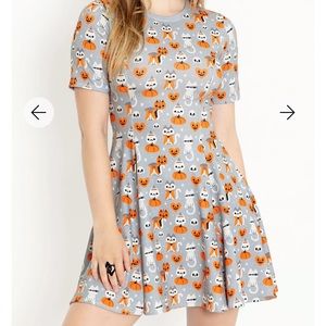 BLACKMILK BNWT MEOWLLOWEEN GREY EVIL TEE DRESS - LIMITED M SOLD OUT RARE